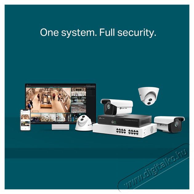 TP-LINK VIGI NVR1016H 16 csatorn&aacute;s h&aacute;l&oacute;zati vide&oacute; r&ouml;gz&iacute;tő F&eacute;nyk&eacute;pezőg&eacute;p / kamera - Megfigyelő / IP kamera - 437731