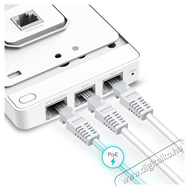 TP-LINK EAP615-Wall AX1800 Dual-Band Wi-Fi 6 fali Vezet&eacute;k n&eacute;lk&uuml;li Gigabit Access Point Iroda &eacute;s sz&aacute;m&iacute;t&aacute;stechnika - H&aacute;l&oacute;zat - H&aacute;l&oacute;zati kieg&eacute;sz&iacute;tő - 441084