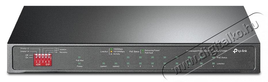 TP-LINK TL-SG1210MP SWITCH Iroda &eacute;s sz&aacute;m&iacute;t&aacute;stechnika - H&aacute;l&oacute;zat - Switch - 474910