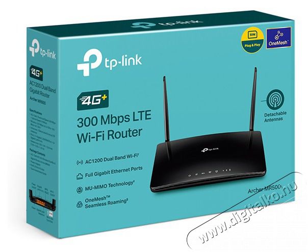 TP-LINK Archer MR500 AC1200 Dual-Band Vezet&eacute;k n&eacute;lk&uuml;li 4G LTE Gigabit Router Iroda &eacute;s sz&aacute;m&iacute;t&aacute;stechnika - H&aacute;l&oacute;zat - Router - 478077