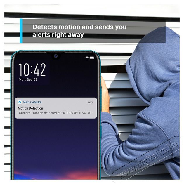 TP-LINK TC70 Otthoni forgathat&oacute; Full HD biztons&aacute;gi Wi-Fi kamera H&aacute;ztart&aacute;s / Otthon / K&uuml;lt&eacute;r - Biztons&aacute;gtechnika - Biztons&aacute;gi kamera - 477583