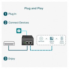 TP-LINK TL-POE170S 802.3af/at Gigabit PoE++ Injektor Iroda &eacute;s sz&aacute;m&iacute;t&aacute;stechnika - H&aacute;l&oacute;zat - H&aacute;l&oacute;zati kieg&eacute;sz&iacute;tő - 477573
