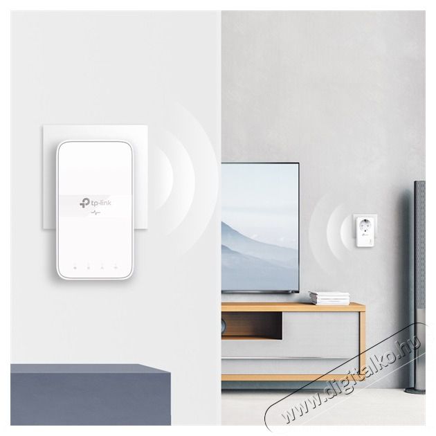 TP-LINK TL-WPA7617 AV1000 Passthrough Powerline Wi-Fi KIT Iroda &eacute;s sz&aacute;m&iacute;t&aacute;stechnika - H&aacute;l&oacute;zat - H&aacute;l&oacute;zati kieg&eacute;sz&iacute;tő - 478116