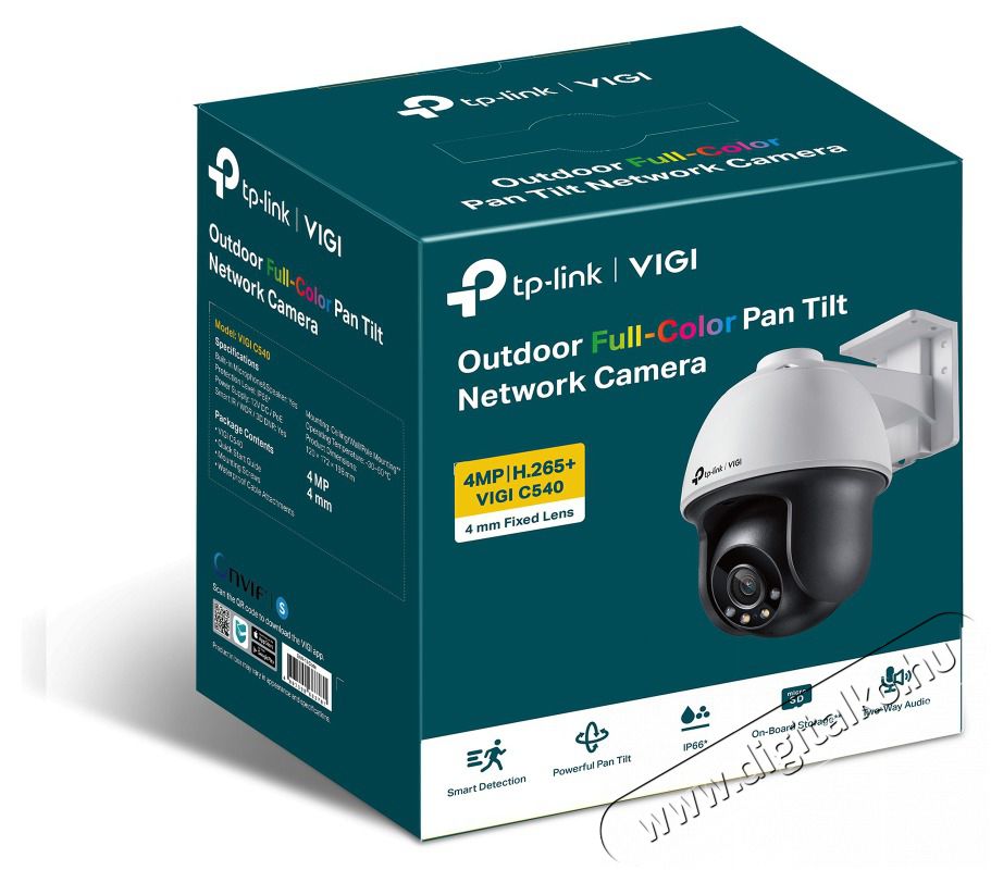TP-LINK IP Kamera k&uuml;lt&eacute;ri &eacute;jjell&aacute;t&oacute; 4 Megapixel, 4mm Objekt&iacute;v, VIGI C540(4MM) F&eacute;nyk&eacute;pezőg&eacute;p / kamera - Megfigyelő / IP kamera - 483709