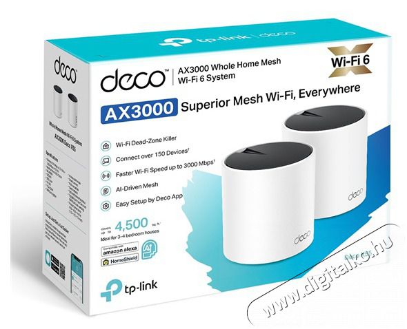 TP-LINK Wireless Mesh Networking system AX3000 DECO X55(2-PACK) Iroda &eacute;s sz&aacute;m&iacute;t&aacute;stechnika - H&aacute;l&oacute;zat - Router - 484677