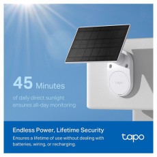 TP-LINK Tapo C410 KIT 2K 3MP IP65 k&uuml;lt&eacute;ri Napelemes biztons&aacute;gi Wi-Fi kamera szett H&aacute;ztart&aacute;s / Otthon / K&uuml;lt&eacute;r - Biztons&aacute;gtechnika - Biztons&aacute;gi kamera - 506886