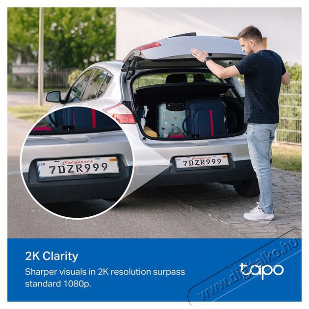 TP-LINK Tapo C410 KIT 2K 3MP IP65 k&uuml;lt&eacute;ri Napelemes biztons&aacute;gi Wi-Fi kamera szett H&aacute;ztart&aacute;s / Otthon / K&uuml;lt&eacute;r - Biztons&aacute;gtechnika - Biztons&aacute;gi kamera - 506886