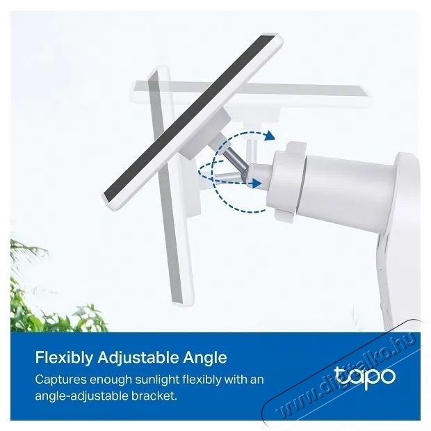 TP-LINK Tapo A201 napelem panel, 2.5W, IP65, 3.8m k&aacute;bel H&aacute;ztart&aacute;s / Otthon / K&uuml;lt&eacute;r - Okos otthon - Kieg&eacute;sz&iacute;tő - 531315