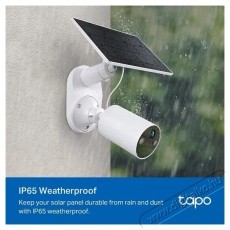 TP-LINK Tapo A201 napelem panel, 2.5W, IP65, 3.8m k&aacute;bel H&aacute;ztart&aacute;s / Otthon / K&uuml;lt&eacute;r - Okos otthon - Kieg&eacute;sz&iacute;tő - 531315