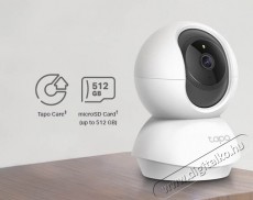 TP-LINK Tapo C200C Smart t&eacute;rfigyelő kamera, Pan/Tilt 360&deg;, 1080p FullHD, Babafigyelő vezet&eacute;k n&eacute;lk&uuml;li audio-vide&oacute;, Night Vision, Mozg&aacute;s&eacute;rz&eacute;kel&eacute;s F&eacute;nyk&eacute;pezőg&eacute;p / kamera - Megfigyelő / IP kamera - 531400