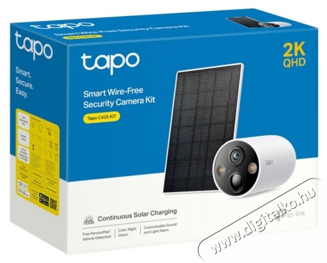 TP-LINK Tapo C425 KIT T&eacute;rfigyelő kamera k&eacute;szlet F&eacute;nyk&eacute;pezőg&eacute;p / kamera - Megfigyelő / IP kamera - 531402