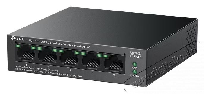 TP-LINK LS105LP Switch otthoni haszn&aacute;latra Iroda &eacute;s sz&aacute;m&iacute;t&aacute;stechnika - H&aacute;l&oacute;zat - Switch - 532741