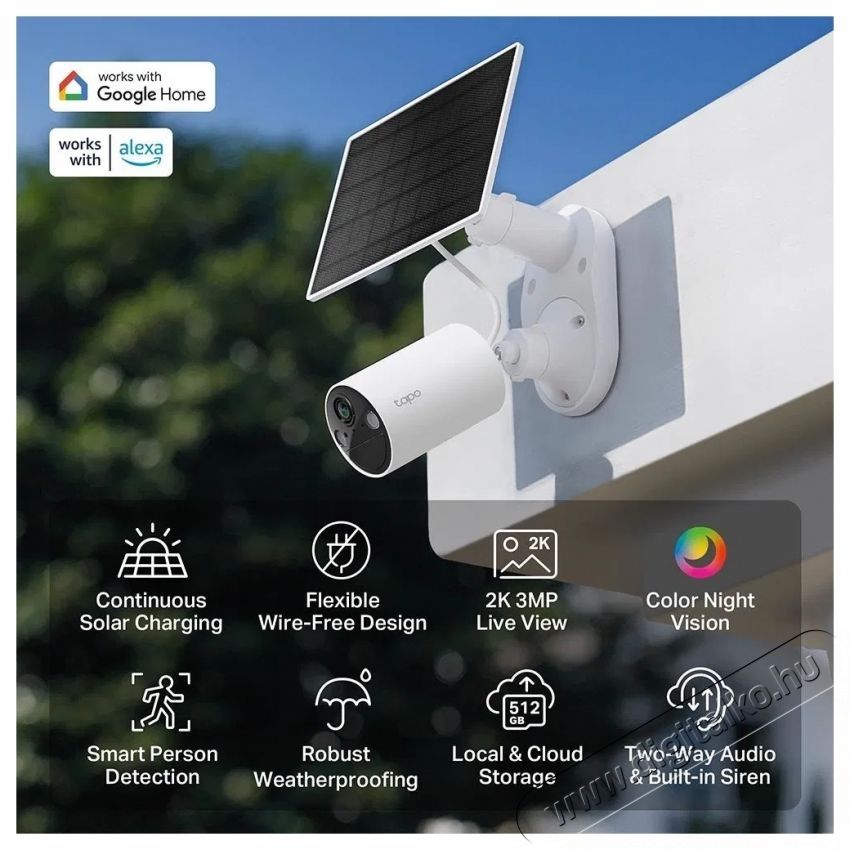 TP-LINK Tapo TC82 Kit solar powered 2K kamera F&eacute;nyk&eacute;pezőg&eacute;p / kamera - Megfigyelő / IP kamera - 532736