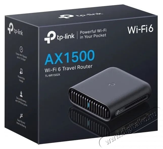 TP-LINK TL-WR1502X, AX1500 Wi-Fi 6 Portable WiFi router Iroda &eacute;s sz&aacute;m&iacute;t&aacute;stechnika - H&aacute;l&oacute;zat - Router - 532746