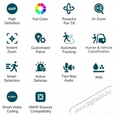 TP-LINK VIGI C540V IP kamera F&eacute;nyk&eacute;pezőg&eacute;p / kamera - Megfigyelő / IP kamera - 532774