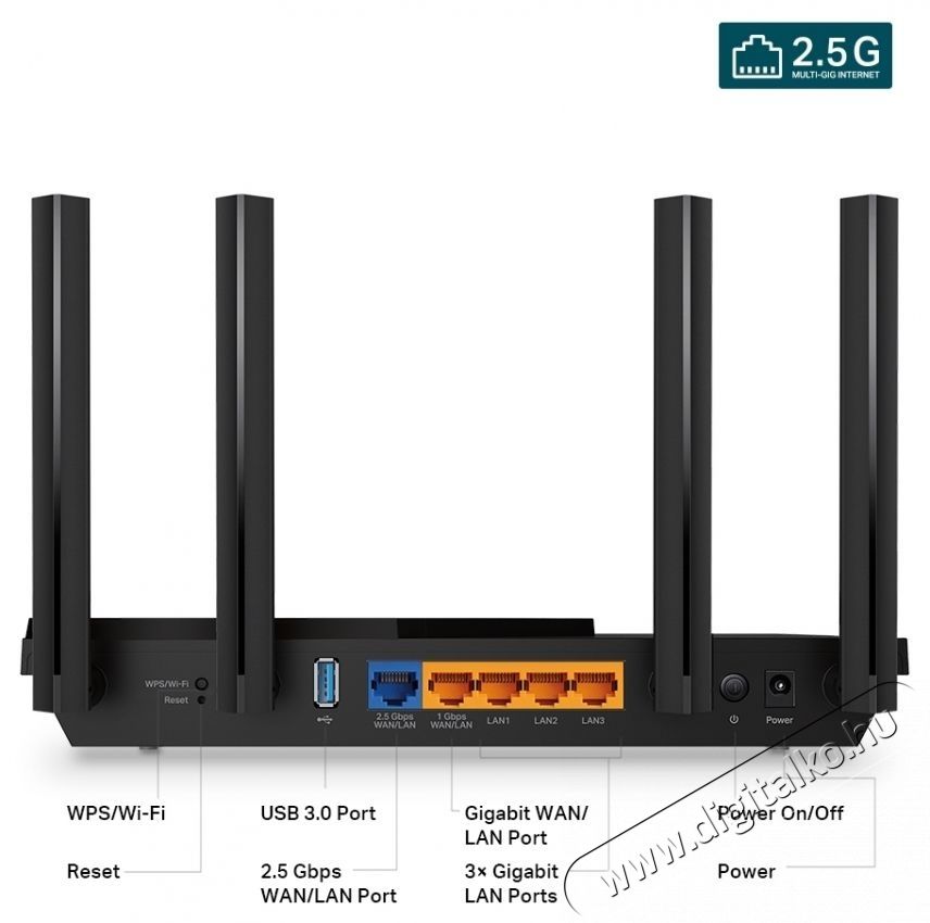TP-LINK Archer AX55 Pro WiFi router Iroda &eacute;s sz&aacute;m&iacute;t&aacute;stechnika - H&aacute;l&oacute;zat - Router - 532766