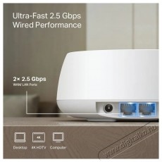 TP-LINK Deco BE25, WiFi 7 BE3600 Mesh system (2-pack) WiFi rendszer Iroda &eacute;s sz&aacute;m&iacute;t&aacute;stechnika - H&aacute;l&oacute;zat - Router - 532788