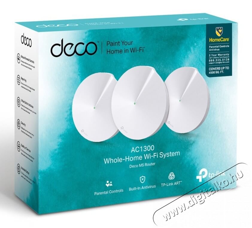 TP-LINK Deco M5 (3 db-os) Iroda &eacute;s sz&aacute;m&iacute;t&aacute;stechnika - Egy&eacute;b sz&aacute;m&iacute;t&aacute;stechnikai term&eacute;k - 338820