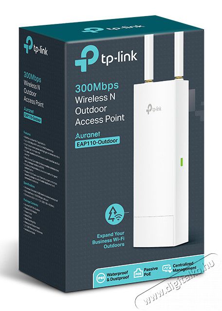 TP-LINK EAP110-OUTDOOR ACCESS POINT Iroda &eacute;s sz&aacute;m&iacute;t&aacute;stechnika - H&aacute;l&oacute;zat - Router - 318493