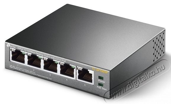 TP-LINK TL-SF1005P 10/100Mbps PoE Switch - Fekete Iroda &eacute;s sz&aacute;m&iacute;t&aacute;stechnika - H&aacute;l&oacute;zat - Switch - 333534