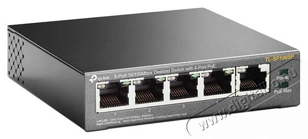 TP-LINK TL-SF1005P 10/100Mbps PoE Switch - Fekete Iroda &eacute;s sz&aacute;m&iacute;t&aacute;stechnika - H&aacute;l&oacute;zat - Switch - 333534