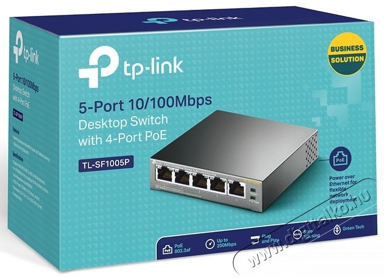 TP-LINK TL-SF1005P 10/100Mbps PoE Switch - Fekete Iroda &eacute;s sz&aacute;m&iacute;t&aacute;stechnika - H&aacute;l&oacute;zat - Switch - 333534