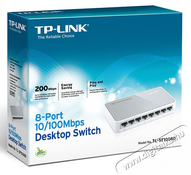 TP-LINK TL-SF1008D 8port 10/100 asztali Switch Iroda &eacute;s sz&aacute;m&iacute;t&aacute;stechnika - H&aacute;l&oacute;zat - Switch - 313226