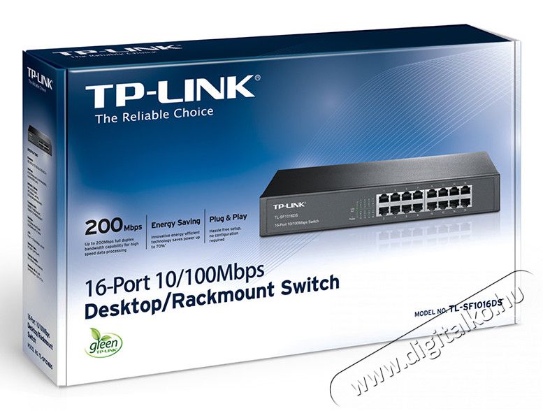 TP-LINK TL-SF1016DS 16port 10/100Mbps LAN nem menedzselhető asztali/rack Switch Iroda &eacute;s sz&aacute;m&iacute;t&aacute;stechnika - H&aacute;l&oacute;zat - Switch - 313230