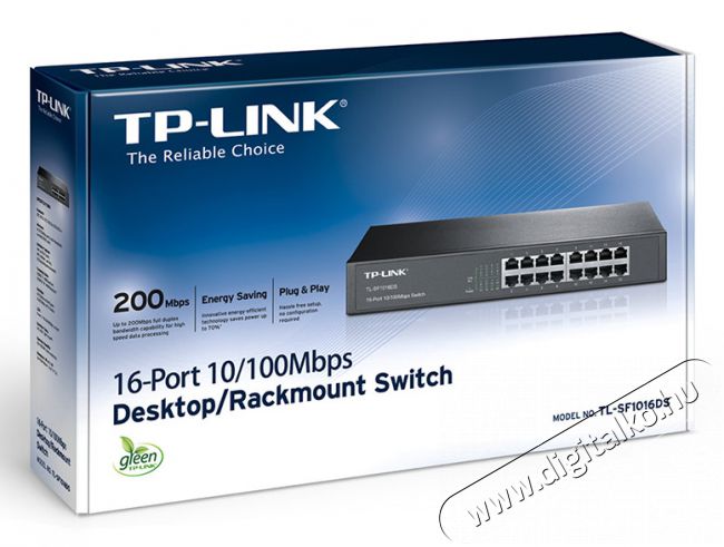 TP-LINK TL-SF1016DS 16port 10/100Mbps LAN nem menedzselhető asztali/rack Switch Iroda &eacute;s sz&aacute;m&iacute;t&aacute;stechnika - H&aacute;l&oacute;zat - Switch - 313230