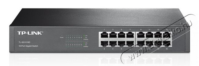 TP-LINK TL-SG1016D 16port 10/100/1000Mbps LAN nem menedzselhető asztali Switch Iroda &eacute;s sz&aacute;m&iacute;t&aacute;stechnika - H&aacute;l&oacute;zat - Switch - 313239