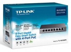 TP-LINK TL-SG108PE 8port GbE LAN 4x PoE menedzselhető asztali Switch Iroda &eacute;s sz&aacute;m&iacute;t&aacute;stechnika - H&aacute;l&oacute;zat - Switch - 313249