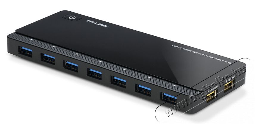 TP-LINK UH720 7 portos 3.0-s USB hub 2 t&ouml;lt&eacute;si csatlakoz&aacute;ssal Iroda &eacute;s sz&aacute;m&iacute;t&aacute;stechnika - Notebook kieg&eacute;sz&iacute;tő - USB hub / eloszt&oacute; - 313274