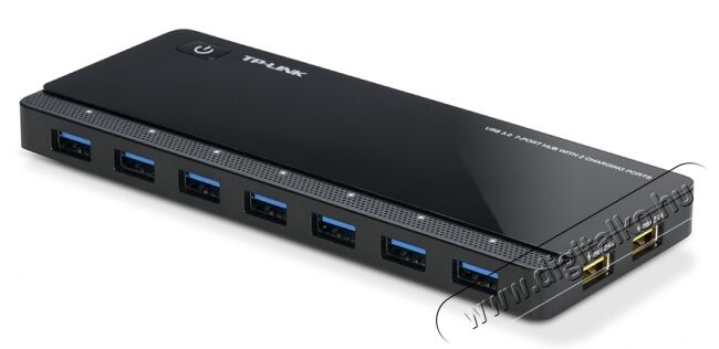 TP-LINK UH720 7 portos 3.0-s USB hub 2 t&ouml;lt&eacute;si csatlakoz&aacute;ssal Iroda &eacute;s sz&aacute;m&iacute;t&aacute;stechnika - Notebook kieg&eacute;sz&iacute;tő - USB hub / eloszt&oacute; - 313274