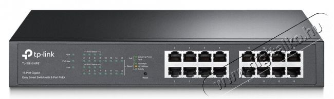 TP-LINK TL-SG1016PE 16 portos gigabites Easy Smart PoE Switch 8 PoE+ csatlakoz&aacute;ssal Iroda &eacute;s sz&aacute;m&iacute;t&aacute;stechnika - H&aacute;l&oacute;zat - Switch - 333536