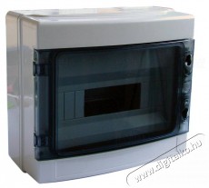 Tracon EDFKIP65-12/1 1&times;12 mod/ H&times;W&times;D=260&times;300&times;140mm/ IP65/ 660V AC &aacute;tl&aacute;tsz&oacute; ajt&oacute;va/ N/PE s&iacute;nnel falon k&iacute;v&uuml;li H&aacute;ztart&aacute;s / Otthon / K&uuml;lt&eacute;r - Vil&aacute;g&iacute;t&aacute;s / elektromoss&aacute;g - H&aacute;l&oacute;zati eloszt&oacute; / hosszabb&iacute;t&oacute; / adapter - 394783