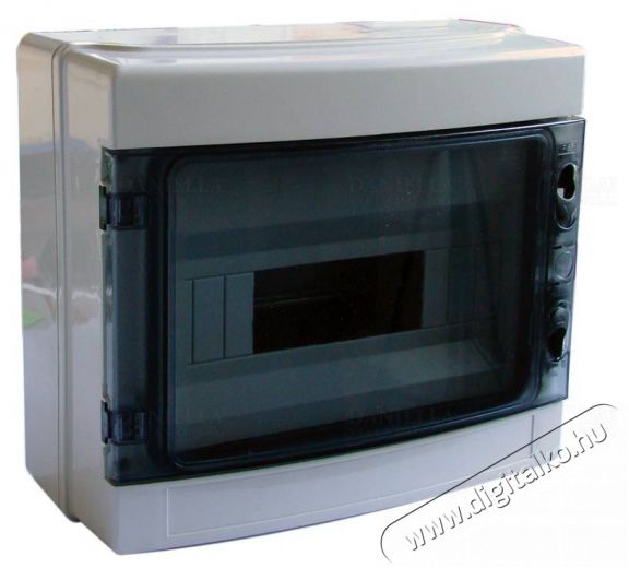 Tracon EDFKIP65-12/1 1&times;12 mod/ H&times;W&times;D=260&times;300&times;140mm/ IP65/ 660V AC &aacute;tl&aacute;tsz&oacute; ajt&oacute;va/ N/PE s&iacute;nnel falon k&iacute;v&uuml;li H&aacute;ztart&aacute;s / Otthon / K&uuml;lt&eacute;r - Vil&aacute;g&iacute;t&aacute;s / elektromoss&aacute;g - H&aacute;l&oacute;zati eloszt&oacute; / hosszabb&iacute;t&oacute; / adapter - 394783