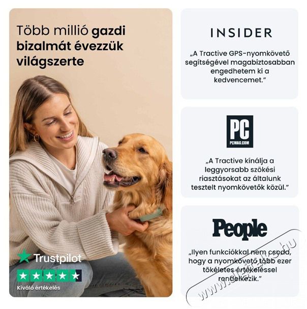 TRACTIVE Tractive GPS DOG 6 menta kutya GPS nyomk&ouml;vető &eacute;s tev&eacute;kenys&eacute;gfigyelő H&aacute;ztart&aacute;s / Otthon / K&uuml;lt&eacute;r - Egy&eacute;b h&aacute;ztart&aacute;si term&eacute;k - 501906