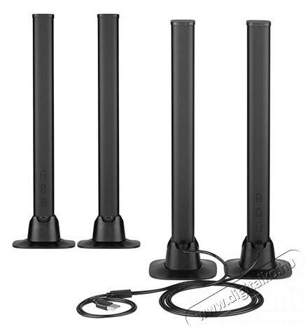 Tracer TRAOSW47008 Ambience Smart Desk 5 W/10 vil&aacute;g&iacute;t&aacute;si m&oacute;d/USB/Bluetooth 5.0/RGB vil&aacute;g&iacute;t&aacute;s/fekete/gamer/asztali l&aacute;mpa H&aacute;ztart&aacute;s / Otthon / K&uuml;lt&eacute;r - Vil&aacute;g&iacute;t&aacute;s / elektromoss&aacute;g - Asztali l&aacute;mpa - 514949