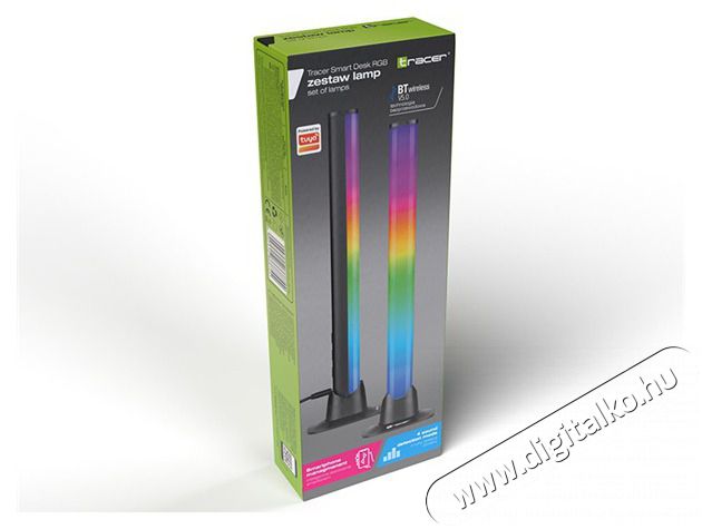 Tracer TRAOSW47008 Ambience Smart Desk 5 W/10 vil&aacute;g&iacute;t&aacute;si m&oacute;d/USB/Bluetooth 5.0/RGB vil&aacute;g&iacute;t&aacute;s/fekete/gamer/asztali l&aacute;mpa H&aacute;ztart&aacute;s / Otthon / K&uuml;lt&eacute;r - Vil&aacute;g&iacute;t&aacute;s / elektromoss&aacute;g - Asztali l&aacute;mpa - 514949