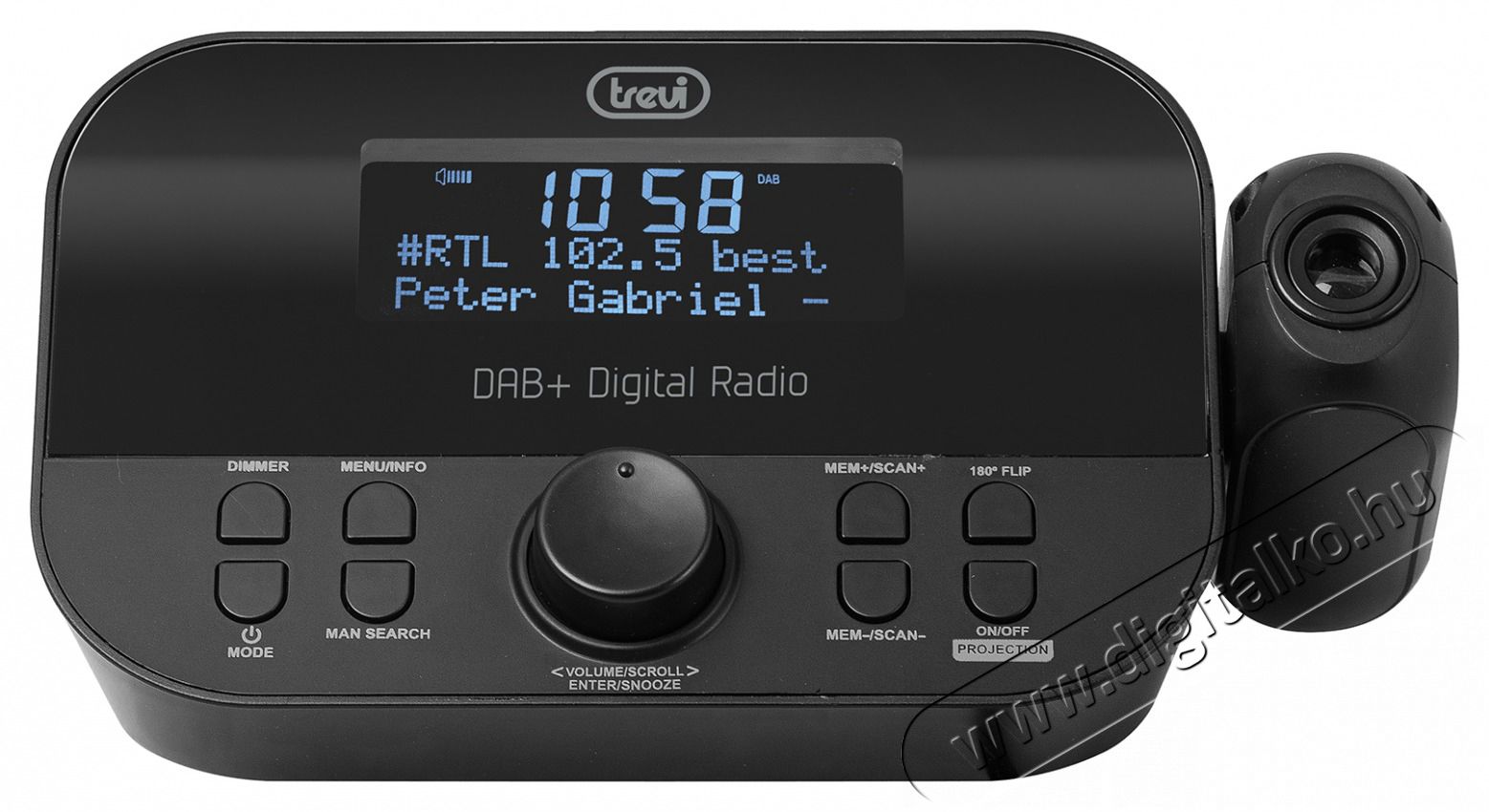 Trevi RC 85D8 projektoros fekete &oacute;r&aacute;s r&aacute;di&oacute; Audio-Video / Hifi / Multim&eacute;dia - R&aacute;di&oacute; / &oacute;r&aacute;s r&aacute;di&oacute; - &Eacute;bresztő&oacute;r&aacute;s r&aacute;di&oacute; - 476880