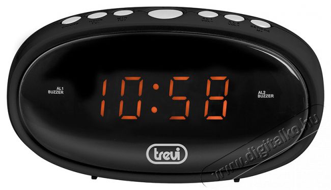 Trevi EC 880 fekete digit&aacute;lis &eacute;bresztő&oacute;ra H&aacute;ztart&aacute;s / Otthon / K&uuml;lt&eacute;r - &Oacute;ra - &Eacute;bresztő&oacute;ra - 492403