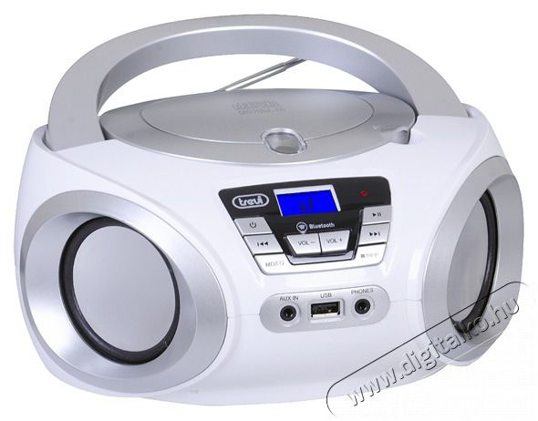 Trevi CMP 544BT hordozhat&oacute; feh&eacute;r Bluetooth/FM/USB/AUX/CD boombox Audio-Video / Hifi / Multim&eacute;dia - Hordozhat&oacute; CD / DVD / Multim&eacute;dia k&eacute;sz&uuml;l&eacute;k - Hordozhat&oacute; CD / Multim&eacute;dia r&aacute;di&oacute;magn&oacute; / Boombox - 500457