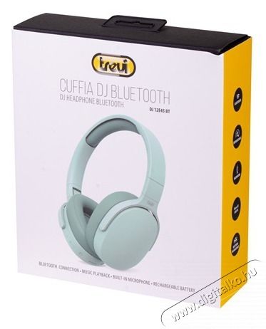 Trevi DJ12E45 BT Bluetooth z&ouml;ld fejhallgat&oacute; Audio-Video / Hifi / Multim&eacute;dia - F&uuml;l &eacute;s Fejhallgat&oacute;k - Fejhallgat&oacute; - 500404