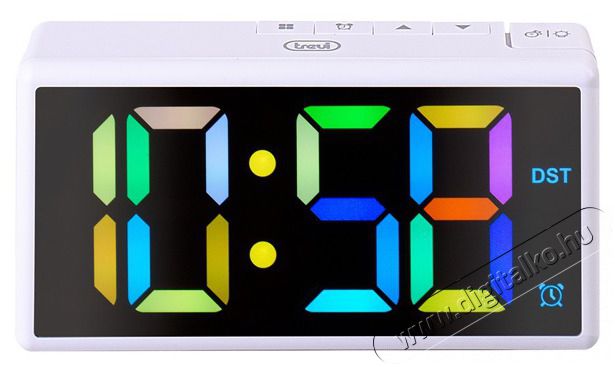 Trevi EC 886 White digit&aacute;lis feh&eacute;r &eacute;bresztő&oacute;ra H&aacute;ztart&aacute;s / Otthon / K&uuml;lt&eacute;r - &Oacute;ra - &Eacute;bresztő&oacute;ra - 500441