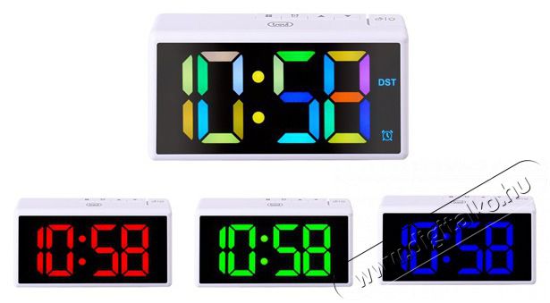 Trevi EC 886 White digit&aacute;lis feh&eacute;r &eacute;bresztő&oacute;ra H&aacute;ztart&aacute;s / Otthon / K&uuml;lt&eacute;r - &Oacute;ra - &Eacute;bresztő&oacute;ra - 500441