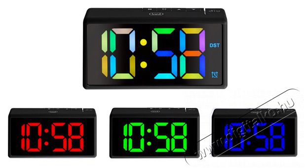 Trevi EC 886 Black digit&aacute;lis fekete &eacute;bresztő&oacute;ra H&aacute;ztart&aacute;s / Otthon / K&uuml;lt&eacute;r - &Oacute;ra - &Eacute;bresztő&oacute;ra - 508850