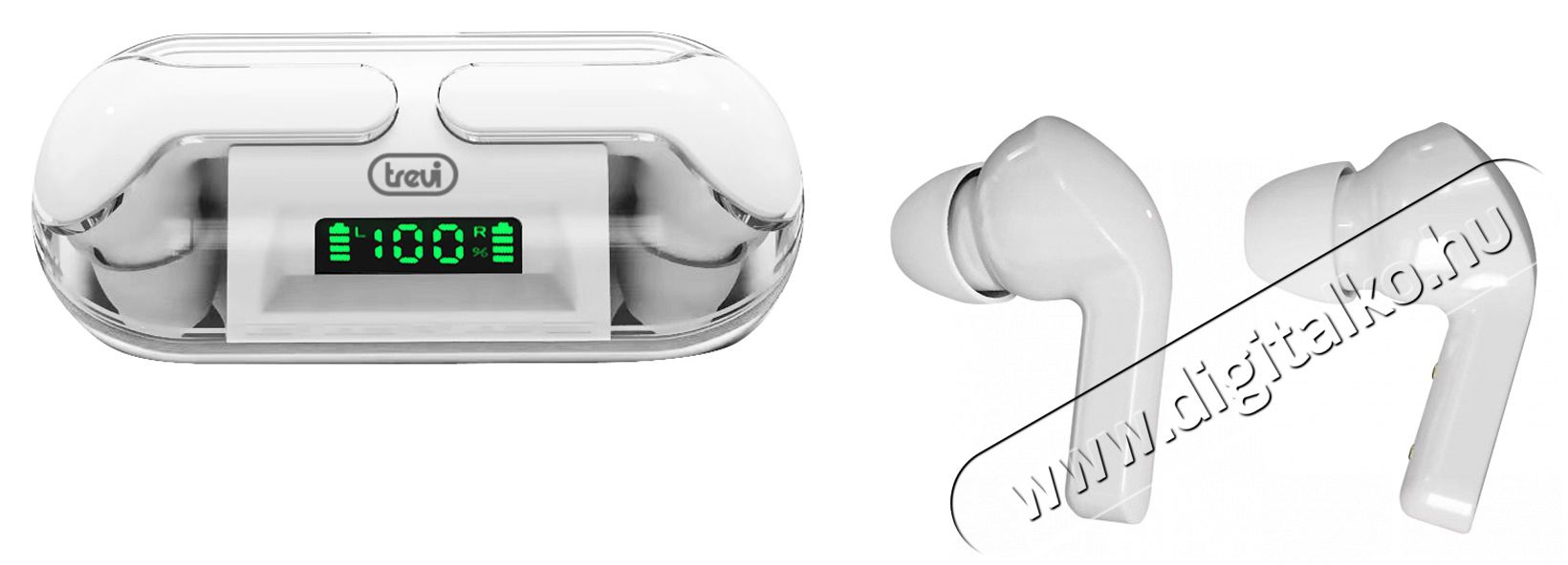 Trevi HMP 12E08 True Wireless Bluetooth feh&eacute;r f&uuml;lhallgat&oacute; Audio-Video / Hifi / Multim&eacute;dia - F&uuml;l &eacute;s Fejhallgat&oacute;k - F&uuml;lhallgat&oacute; - 515881