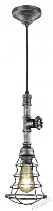 TRIO 307000188 GOTHAM 1 x E27 antik ez&uuml;st f&eacute;m 1 &aacute;g&uacute; f&uuml;ggeszt&eacute;k H&aacute;ztart&aacute;s / Otthon / K&uuml;lt&eacute;r - Vil&aacute;g&iacute;t&aacute;s / elektromoss&aacute;g - Fali / mennyezeti l&aacute;mpa - 395029