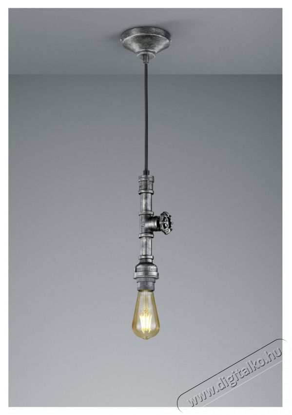 TRIO 307000188 GOTHAM 1 x E27 antik ez&uuml;st f&eacute;m 1 &aacute;g&uacute; f&uuml;ggeszt&eacute;k H&aacute;ztart&aacute;s / Otthon / K&uuml;lt&eacute;r - Vil&aacute;g&iacute;t&aacute;s / elektromoss&aacute;g - Fali / mennyezeti l&aacute;mpa - 395029