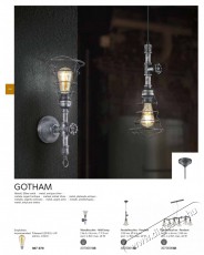 TRIO 307000188 GOTHAM 1 x E27 antik ez&uuml;st f&eacute;m 1 &aacute;g&uacute; f&uuml;ggeszt&eacute;k H&aacute;ztart&aacute;s / Otthon / K&uuml;lt&eacute;r - Vil&aacute;g&iacute;t&aacute;s / elektromoss&aacute;g - Fali / mennyezeti l&aacute;mpa - 395029